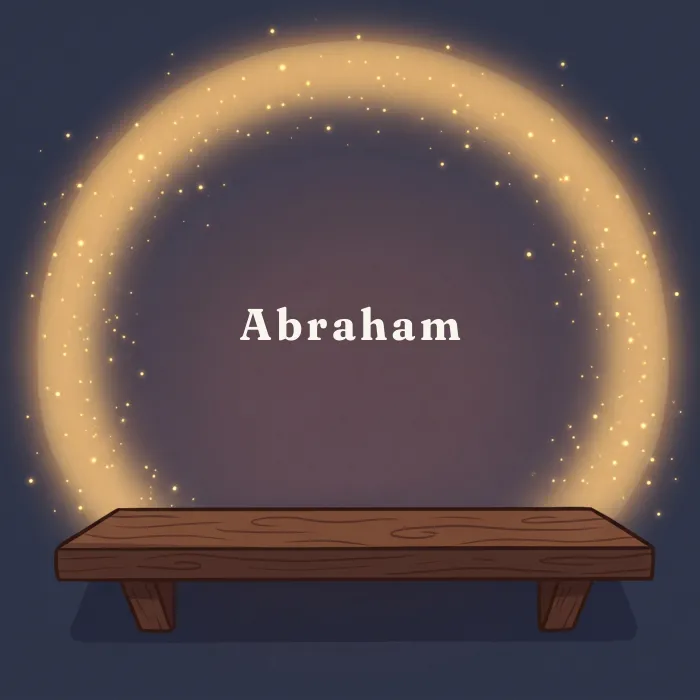 Abraham complete and glowing, from the book's payoff page