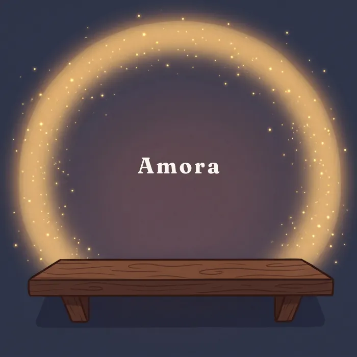 Amora complete and glowing, from the book's payoff page