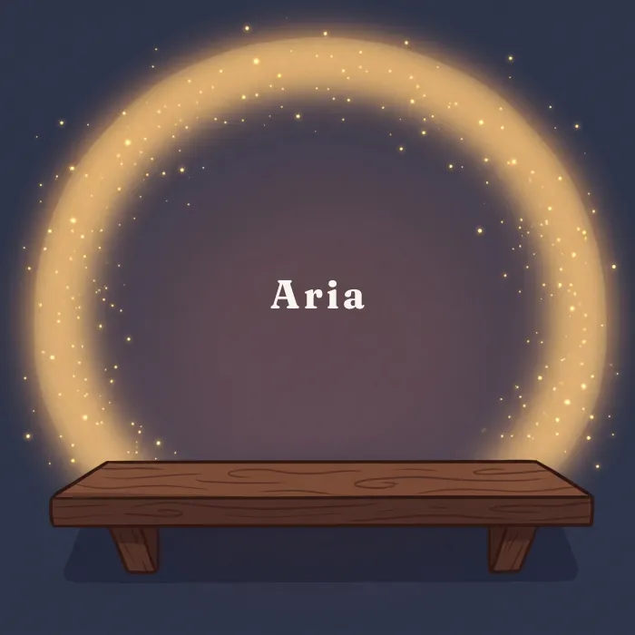 Aria complete and glowing, from the book's payoff page