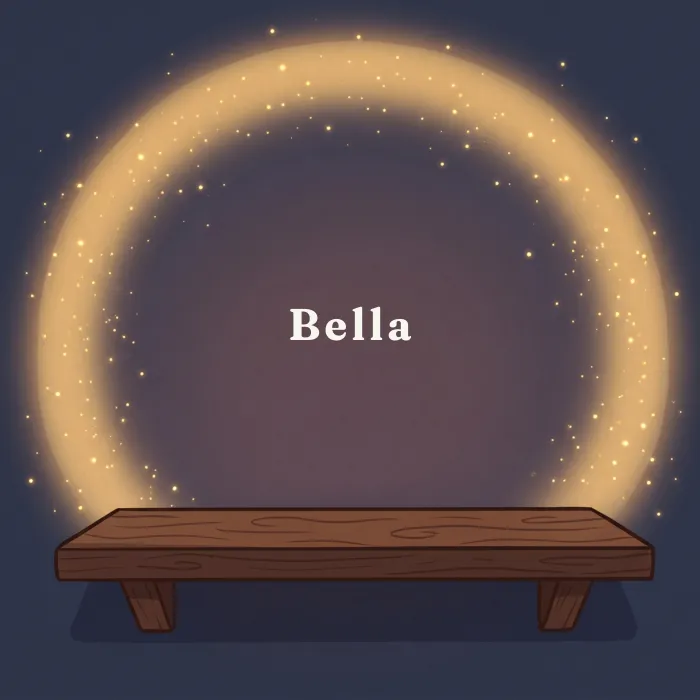 Bella complete and glowing, from the book's payoff page