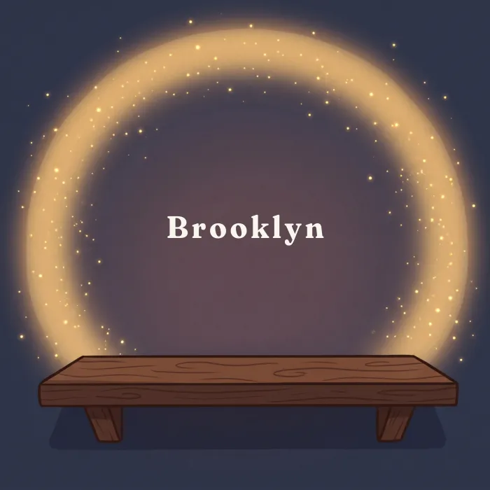 Brooklyn complete and glowing, from the book's payoff page
