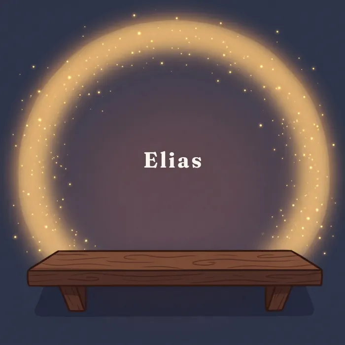 Elias complete and glowing, from the book's payoff page