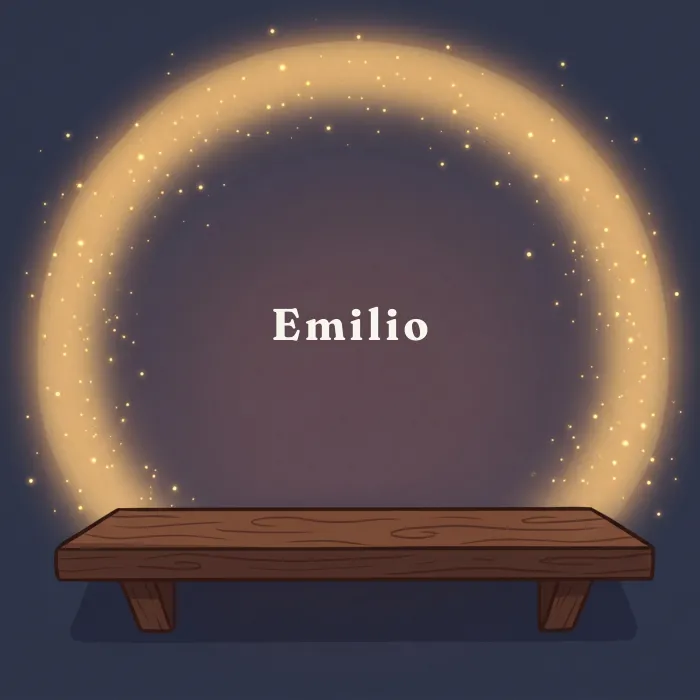 Emilio complete and glowing, from the book's payoff page