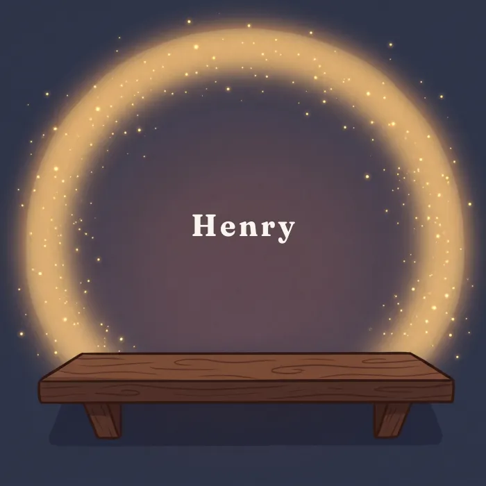 Henry complete and glowing, from the book's payoff page