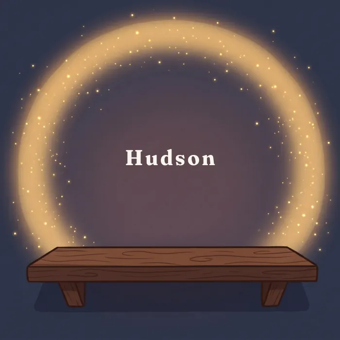 Hudson complete and glowing, from the book's payoff page