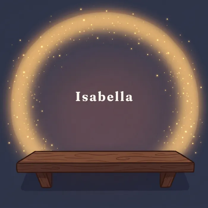 Isabella complete and glowing, from the book's payoff page