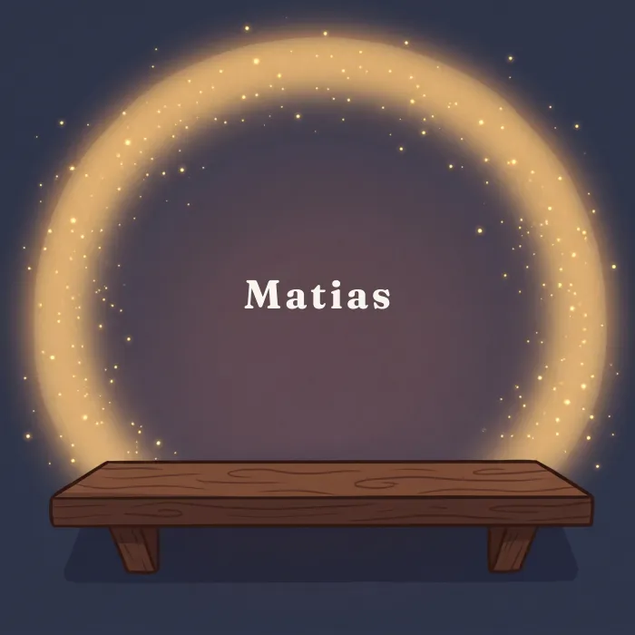 Matias complete and glowing, from the book's payoff page