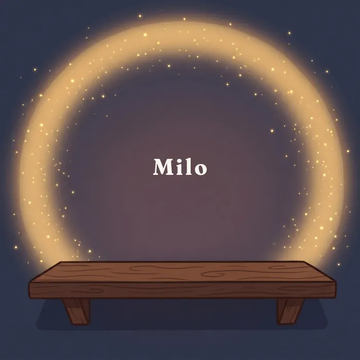 Milo complete and glowing, from the book's payoff page