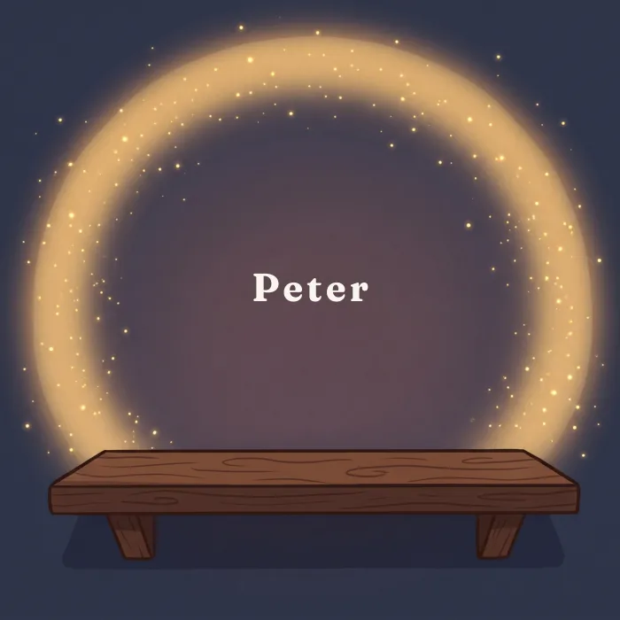 Peter complete and glowing, from the book's payoff page