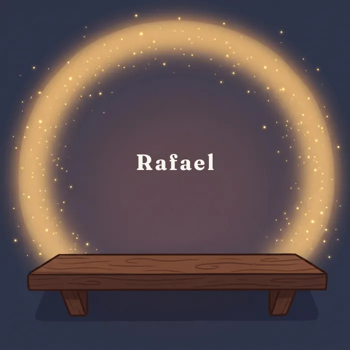Rafael complete and glowing, from the book's payoff page