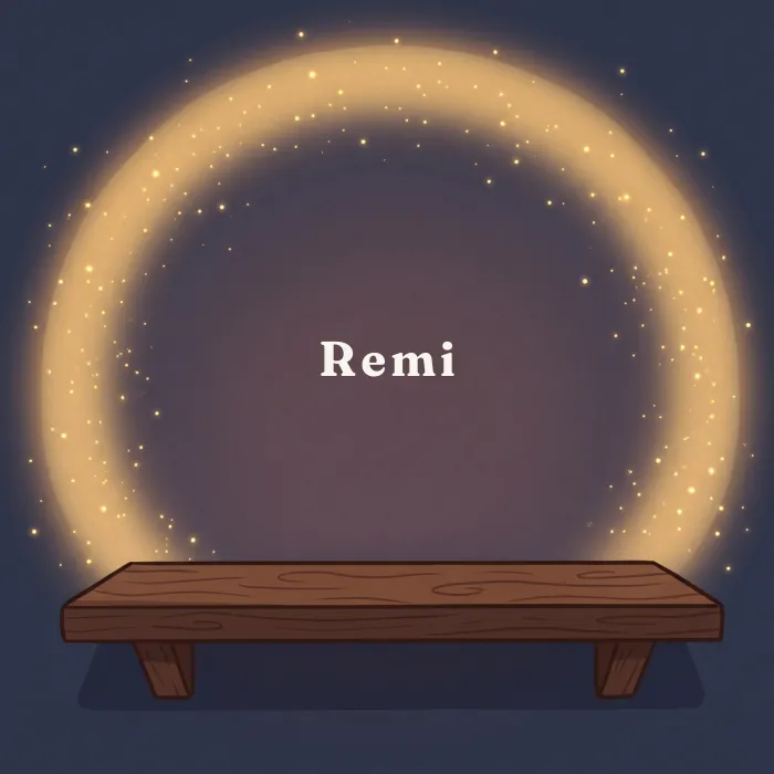 Remi complete and glowing, from the book's payoff page