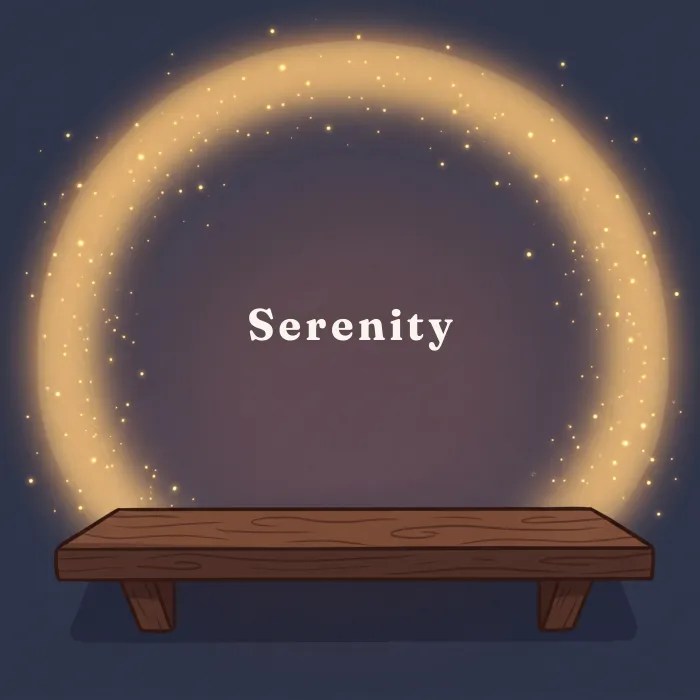 Serenity complete and glowing, from the book's payoff page