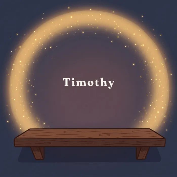 Timothy complete and glowing, from the book's payoff page